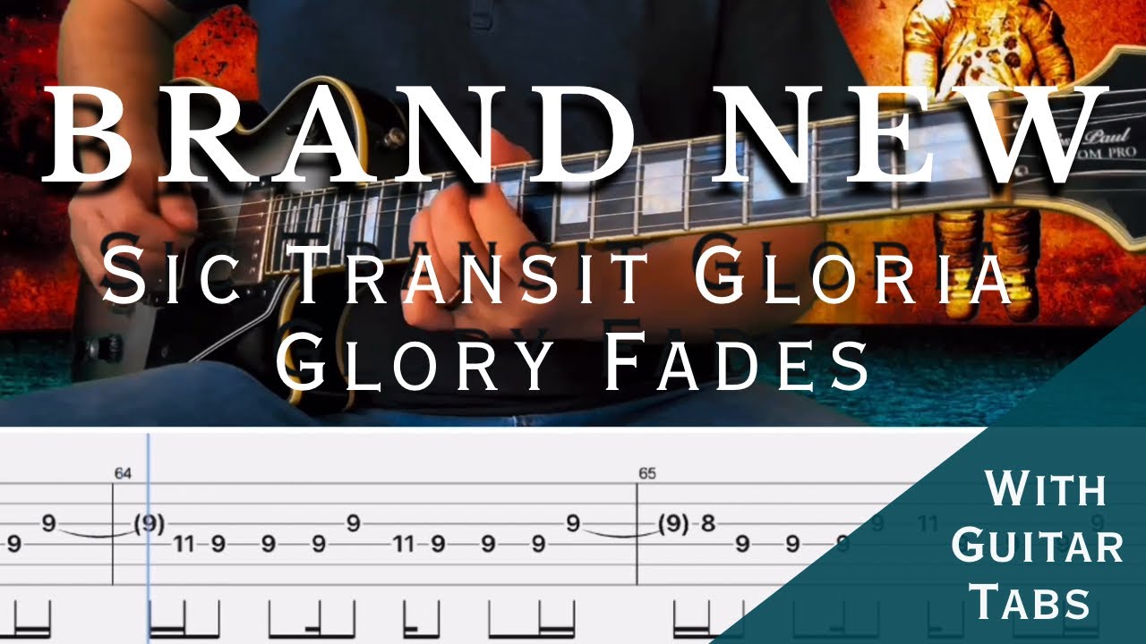Brand New- Sic Transit Gloria … Glory Fades Cover (Guitar Tabs On Screen)