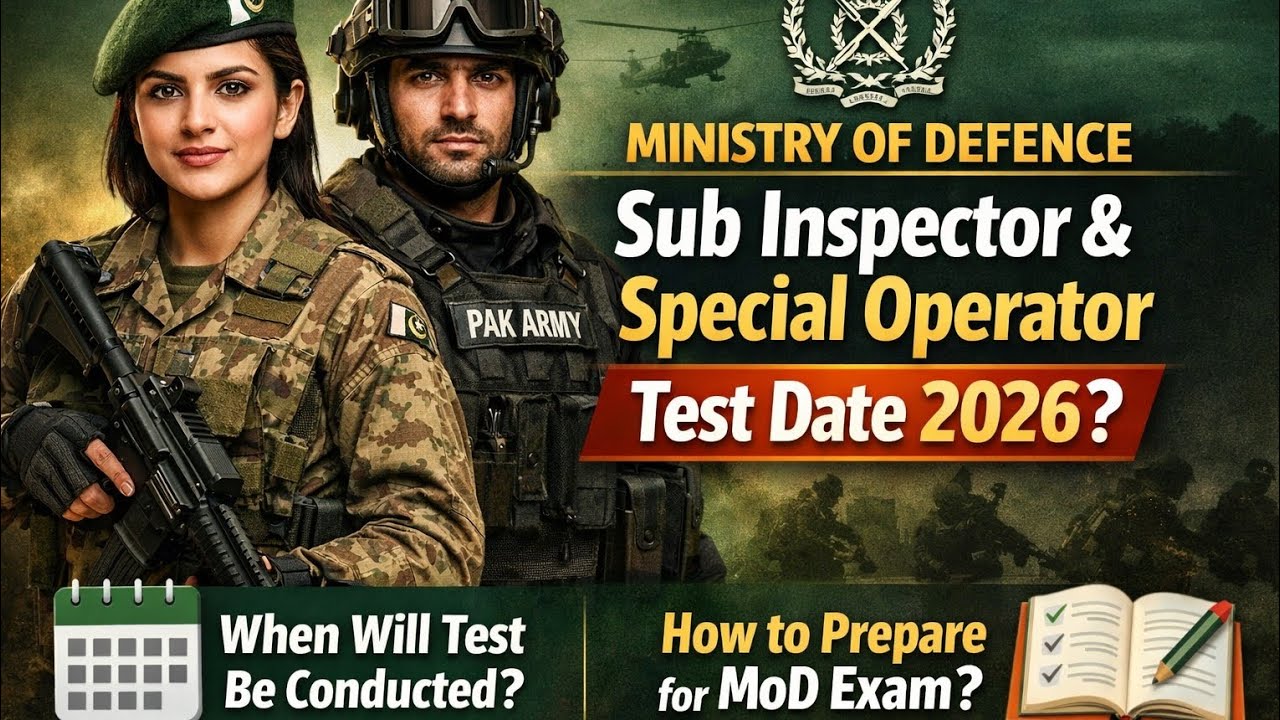 Mod Sub Inspector MOD Sub Inspector & Special Operator Test Date 2026 | Final Preparation ...