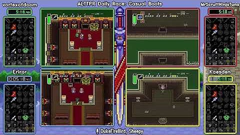 Casual Boots Jul 12 2021. ALTTP Randomizer Daily Race