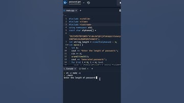 The Strong password generator in 2 lines of code Shorts c++ #coding  #shorts