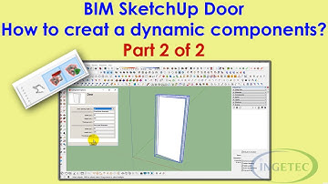 How to creat a dynamic components Part 02 of 02 / BIM Sketchup door