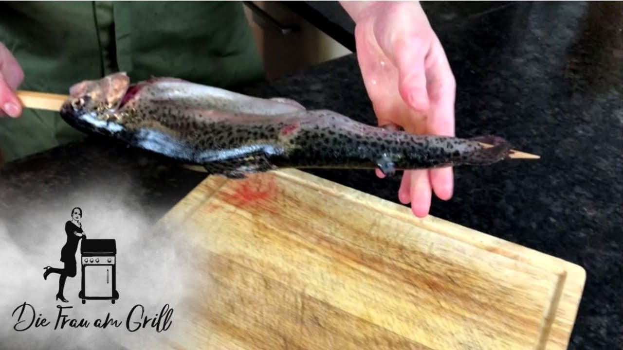 Forellen stecken - Steckerlfisch