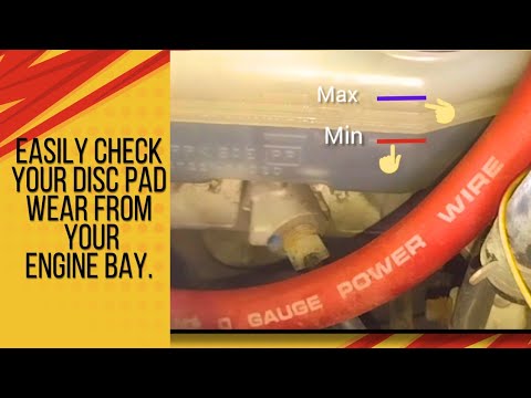 "How To Check Your Brake Pad Wear From Your Engine Bay" - YouTube