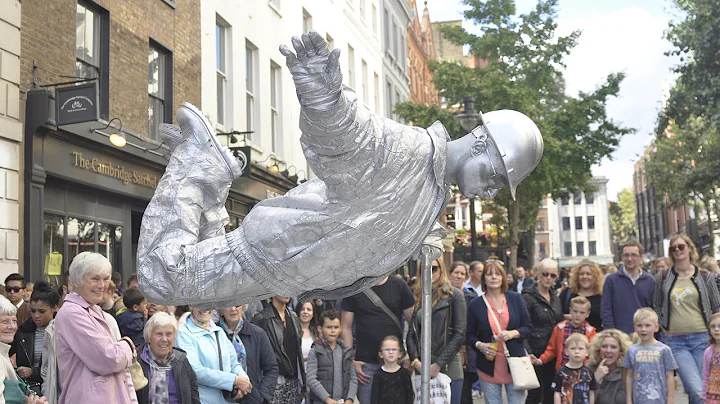 Silver man secret revealed from start to finish, floating and levitating trick