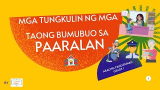 TUNGKULIN NG MGA TAONG BUMUBUO SA PAARALAN | ARALING PANLIPUNAN GRADE 1 | KTO12