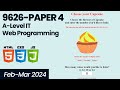 9626 ورقة 4 فبراير مارس 2024 جافا سكريبت 