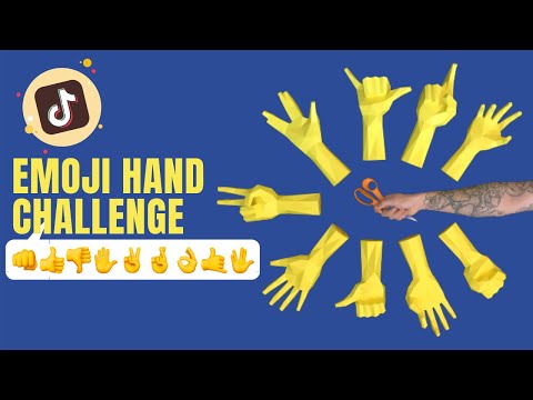 ✋ Paper Stop-Motion - TikTok Emoji Hand Challenge (Kevin Parry March)