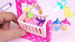 DIY Miniature Baby Crib How to make a miniature rocking crib for a baby doll. DIY baby doll crib. Music by: Carefree by Kevin MacLeod is licensed under a
