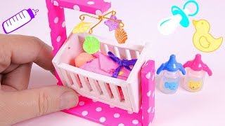 How to make a miniature rocking crib for a baby doll. DIY baby doll crib. Music by: Carefree by Kevin MacLeod is licensed under a 