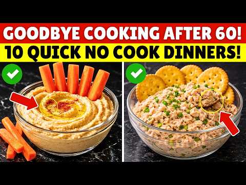 10 Easy $0.90 Cheap No-Cook Healthy Dinners Seniors Can Make in 5 Minutes When Tired | Senior Health