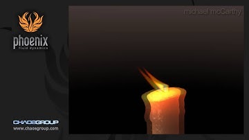 Phoenix FD 1.20 - simulation of Candle Flame