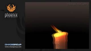 Phoenix FD 1.20 - simulation of Candle Flame Wealth