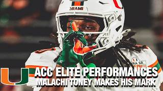 Miami's Malachi Toney Makes His Mark vs. Florida State | ACC Elite Performances