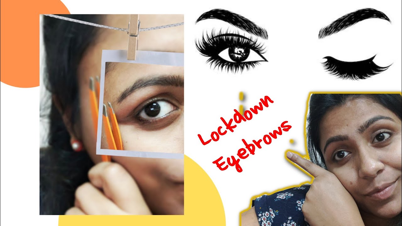 EYEBROW at home/ THICK to THIN/ Easy & fast method /Lockdown lesson