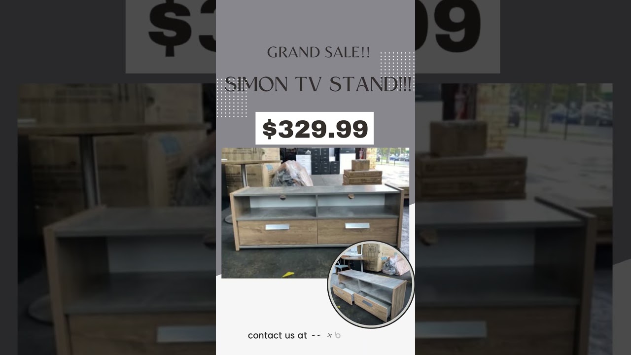 GRAND SALE!! SIMON TV STAND!!!