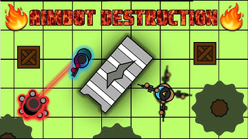 AIMB0T DESTRUCTION #1🔥💥|| Killing hackers Surviv.io ||
