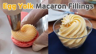Two ways to make macaron filling with egg yolk