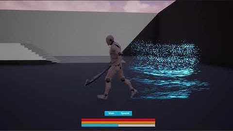 Unreal Engine 4 - NIAGARA - Energy/Stamina/Sprint System with VFX