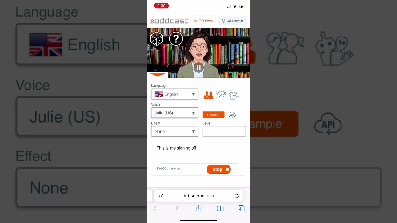 Neospeech tts voice julie! Goodbye!