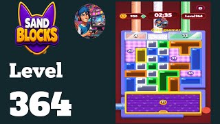 Sand blocks drop puzzle level  364 Hard level solution and walkthrough 