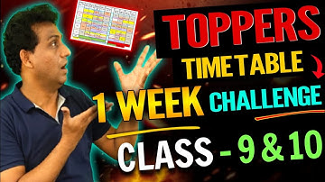 Best Timetable for class 9 and 10🔥❘ Follow This To Score 95% in Class 9 & 10| Secret of Every Topper
