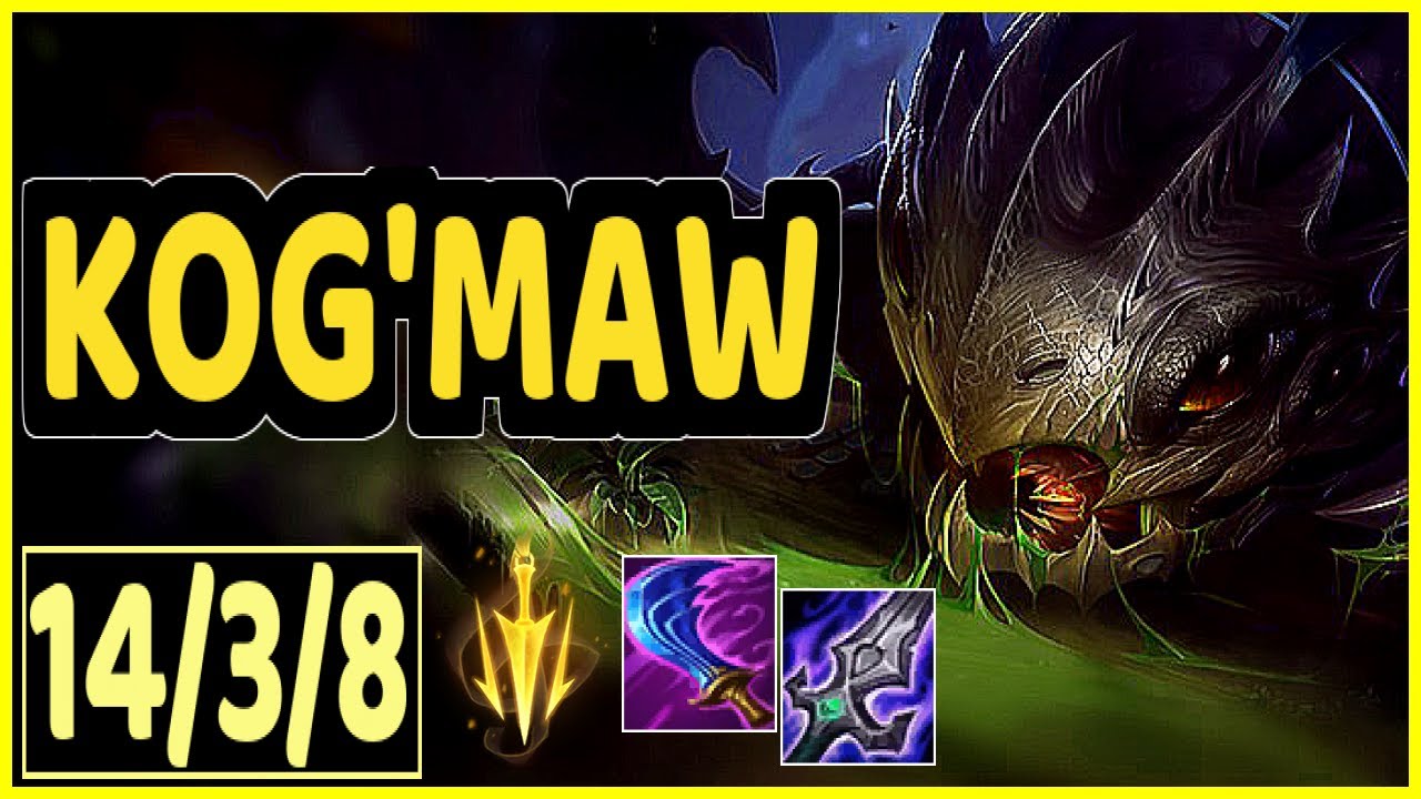 KOG'MAW VS JHIN - 14/3/8 KDA ADC GAMEPLAY