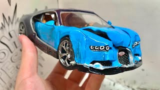 Crash Test Bugatti Chiron: Unbelievable Results! Bugatti Chiron Clay Model