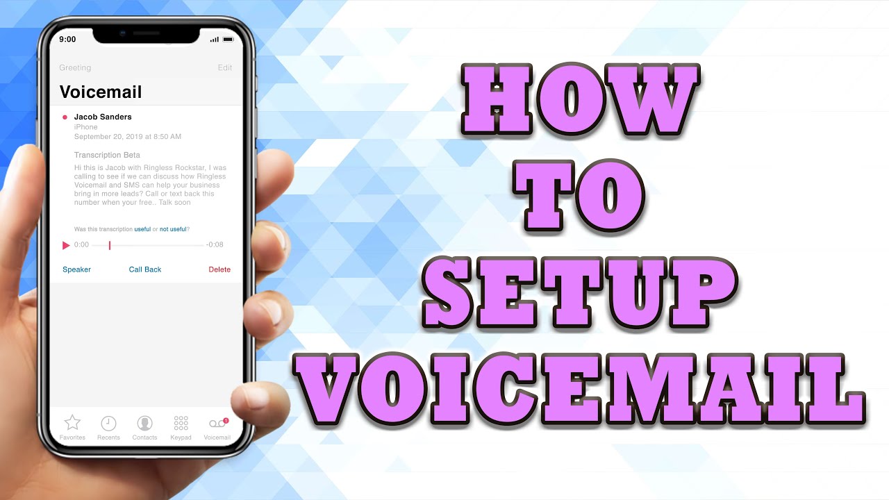 How To Setup Voicemail How To Setup Voicemail On Iphone YouTube