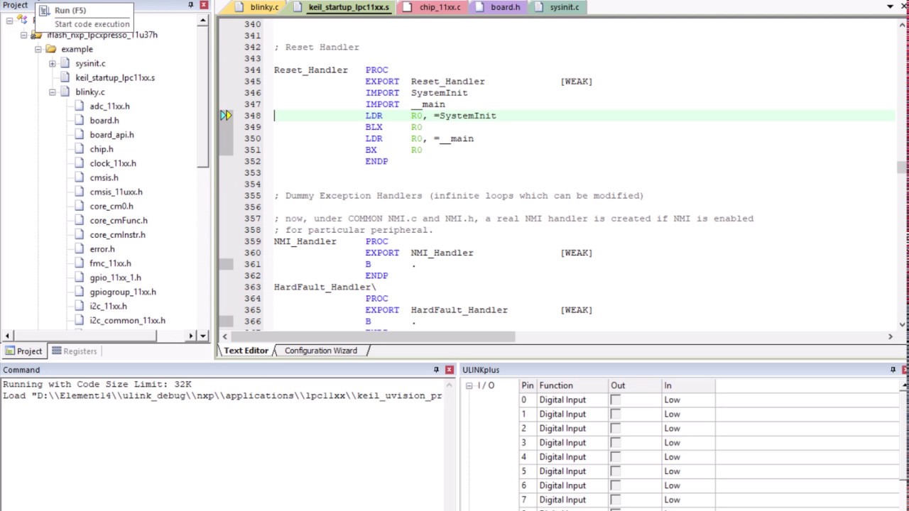 Software Setup of KEIL MDK4 IDE with ARM Ulinkplus Debugger --Part 1 ...