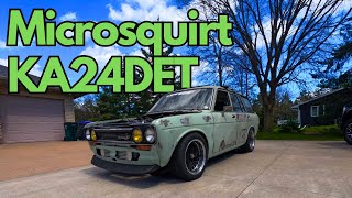 Microsquirt KA24DET! Turbo Datsun 510 Station Wagon!