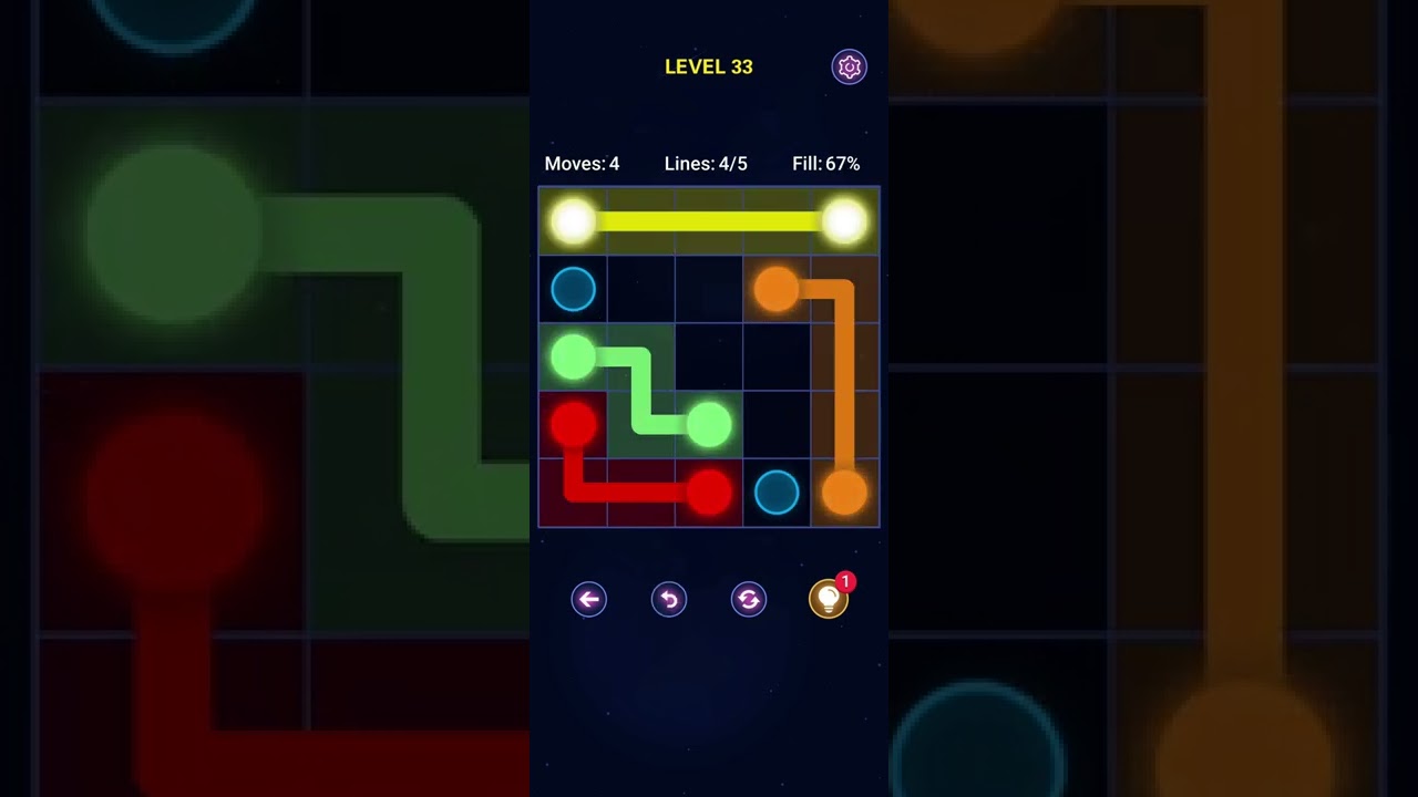 Max Level Pro Light Connect Puzzle Gameplay  (iOS - Android) Shorts # 33