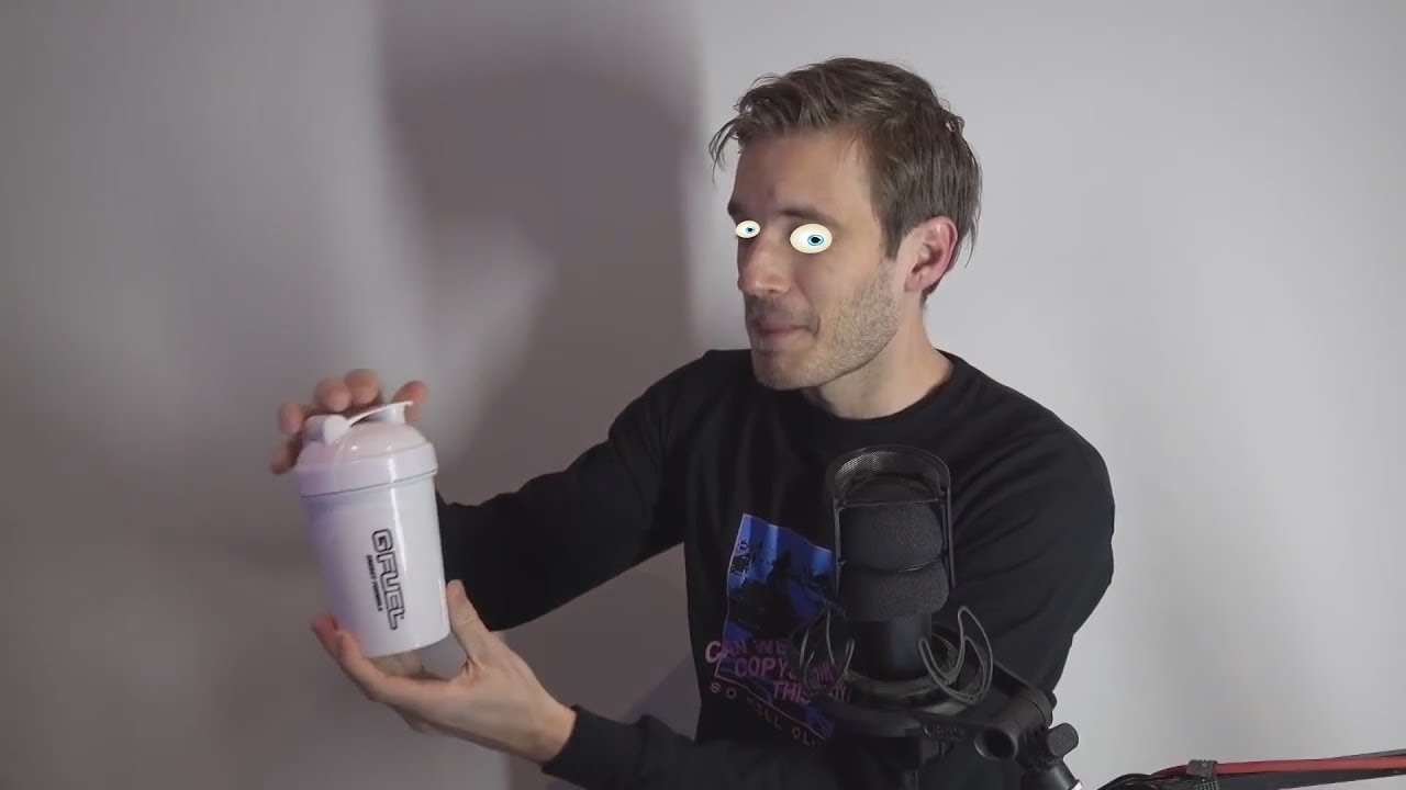 Pewdiepie Drinks Gfuel For 1 Hour Youtube