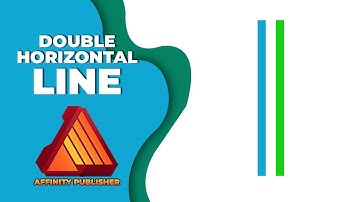 How to add double horizontal line in affinity publisher