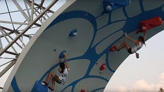 Ashima Shiraishi vs. Alex Puccio in the Quarter Finals of the 2014 Psicobloc Masters