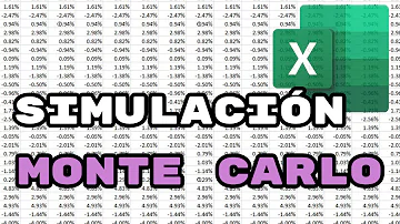 ¿Cómo hacer una simulación de Montecarlo en Excel?