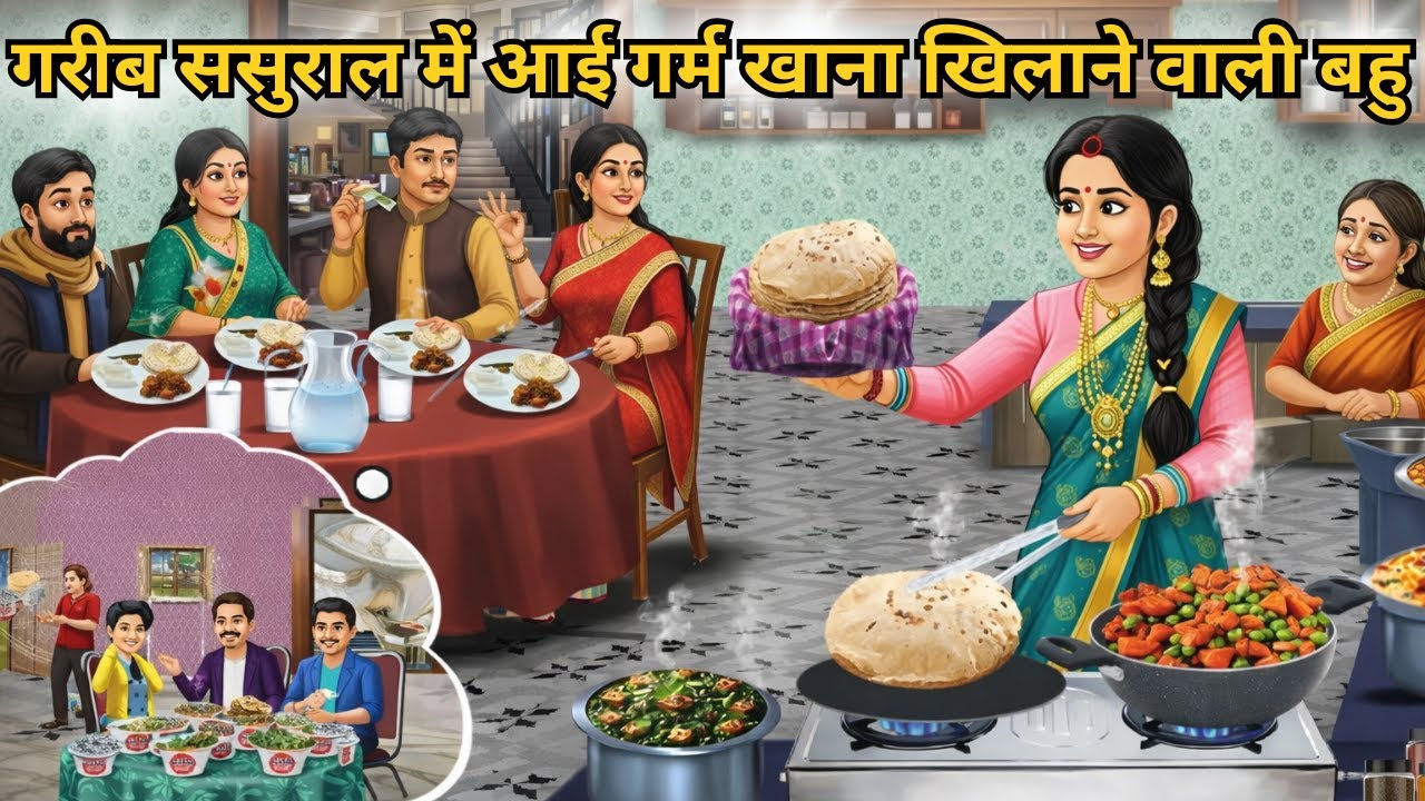 Kahani गरीब ससुराल में आई गर्म खाना खिलाने वाली बहु | Saas Bahu | Hindi Kahaniyan | Moral Stories |