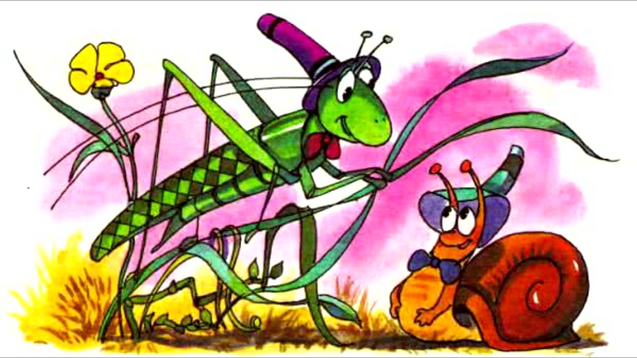 Картинка для детей кузнечик прыгает