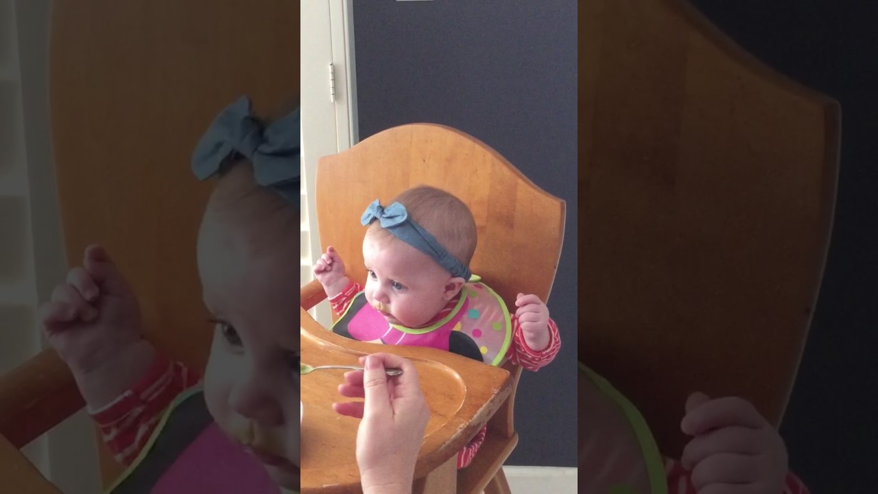 Lexi first time eating peas