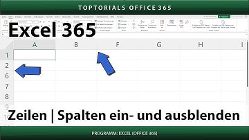 Zeilen | Spalten ein- und ausblenden für Anfänger | Excel 365 Tutorial
