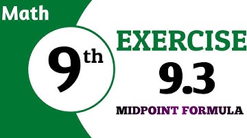 Exercise 9.3|Class 9 Math|Midpoint Formula|#mathematics @ZSMath
