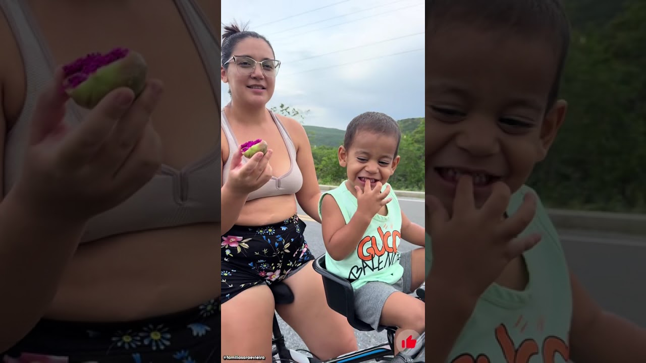 Comendo fruta de chique chique 