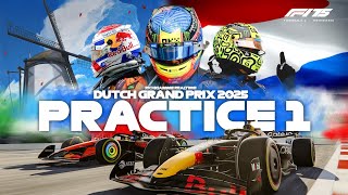 Live F1 Practice 1 Dutch Gp 2025 Timing Formula 1 Commentary