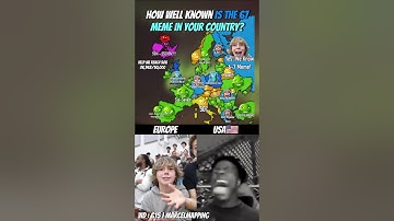 How Well Known Is The 67 Meme In Your Country? #mapping #map #shorts #popular #fyp