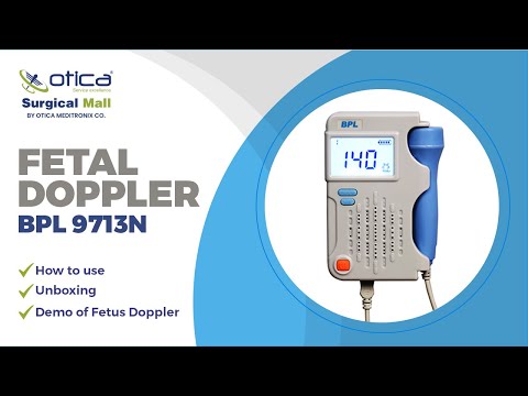 How to use Fetal Doppler BPL 9713N unboxing and demo of fetus
