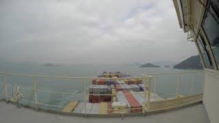 Gunhilde Maersk arriving Chiwan, China (gopro timelapse)