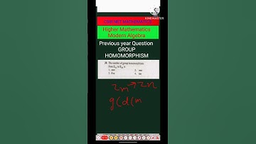 CSIR NET EXAM Question🔥 | How to find Group Homomorphism|Previous year Question|
