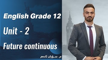 م. سۆران ئادەم ئینگلیزی پۆلی ١٢ - Unit 2 - Future continuous