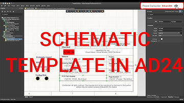Altium Designer Tutorial 41: How to create a Schematic Template  in Altium Designer 24.10.