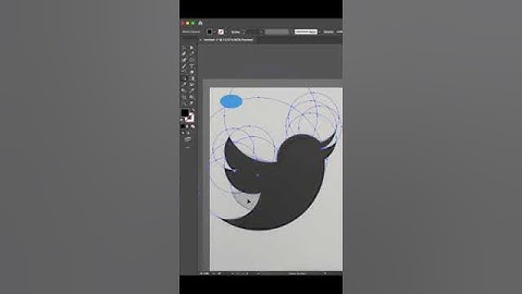 How to make Twitter logo in illustrator #graphicdesign #logodesign #twitter #elonmusk