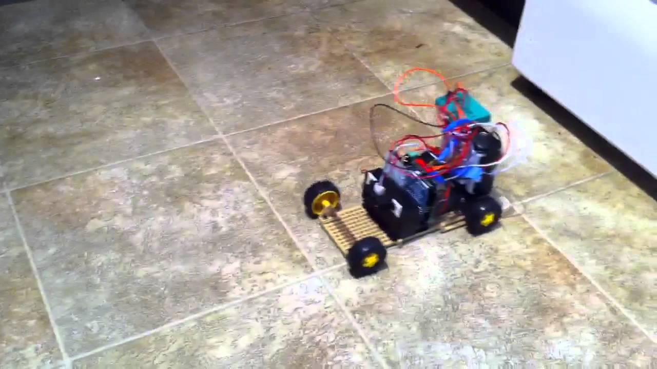 Robot with object detection - YouTube